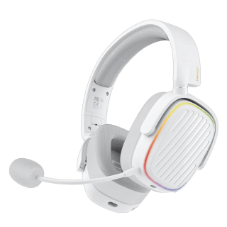 Auriculares Inalámbricos Multiplataforma Fantech Harmony WHG02 50mm RGB BT 3.5mm Blanco