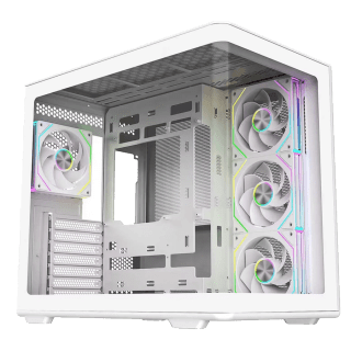 Gabinete Cooler Master Elite 600 Mid Tower ATX TG USB-C 4xFan ARGB Blanco