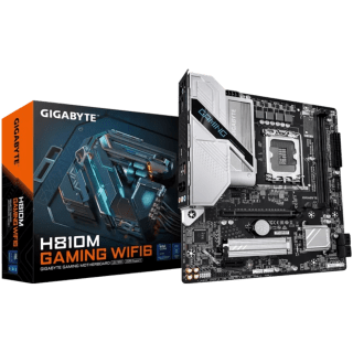 Motherboard GIGABYTE H810M GAMING WIFI6 Intel LGA1851 mATX DDR5 PCIe 4.0 M.2 Gen4 LAN 2.5GbE