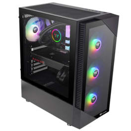 Gabinete Thermaltake View 200 TG C/Coolers x3 ARGB Vidrio Templado