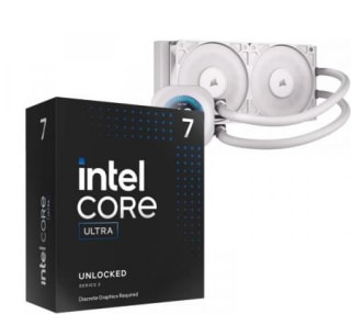 Procesador Intel Core Ultra 7 265KF 5.5Ghz Turbo + Cooler CPU Corsair NAUTILUS 240 RS LCD White Water Cooler