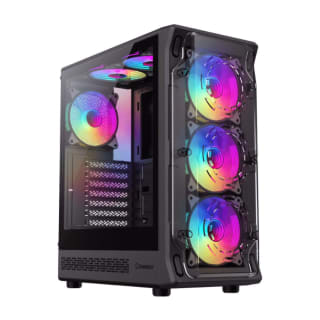 GABINETE GAMEMAX STARLIGHT 2 AB BLACK 6 FAN ARGB ATX