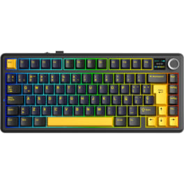 Teclado Aula F75 Max Star Vector Switch Español Wireless Black/Blue/Orange RGB