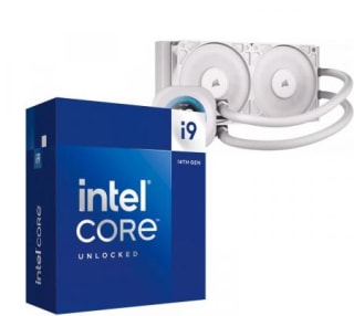 Procesador Intel Core i9 14900K 6.0GHz Turbo + Corsair NAUTILUS 240 RS LCD White Water Cooler
