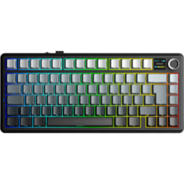 Teclado Mecanico Aula F75 Max Reaper Switch Español Wireless Black Degrade RGB