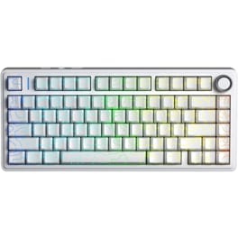 Teclado Aula F75 Star Vector Switch Inglés Wireless Blanco RGB