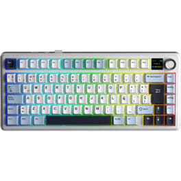 Teclado Aula F75 Max Reaper Switch Español Wireless Blue/White/Dark Purple RGB