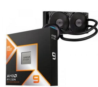 Procesador AMD Ryzen 9 9950X3D 5.7GHz Turbo + Corsair NAUTILUS 240 RS LCD Water Cooler