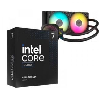 Procesador Intel Core Ultra 7 265K 5.5Ghz Turbo + Cooler CPU Corsair ICUE TITAN LINK 240 RX RGB Water Cooler