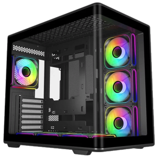 Gabinete Cooler Master Elite 600 Mid Tower ATX TG USB-C 7xFan ARGB Negro