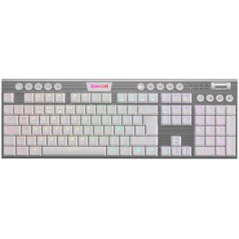 Teclado Mecánico Redragon Horus FS Con Red Red Switch Español Wireless Blanco