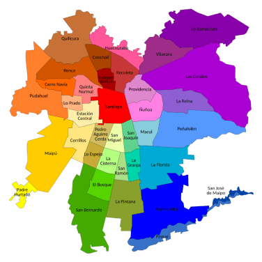 Mapa de zona de cobertura de servicio eléctrico de emergencia