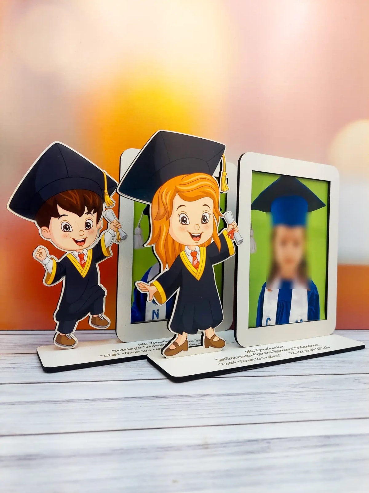 Portarretrato de Graduación Infantil Personalizado, recuerdo para graduación - Imagen 1
