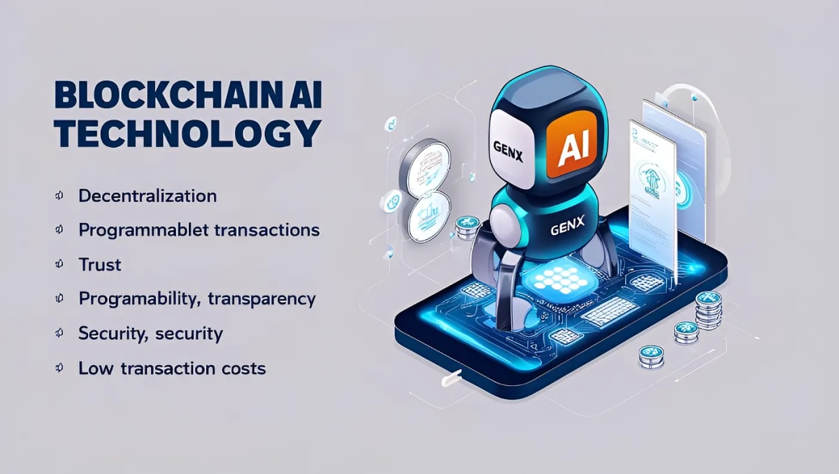 Picture talking about Blockchain AI Technology