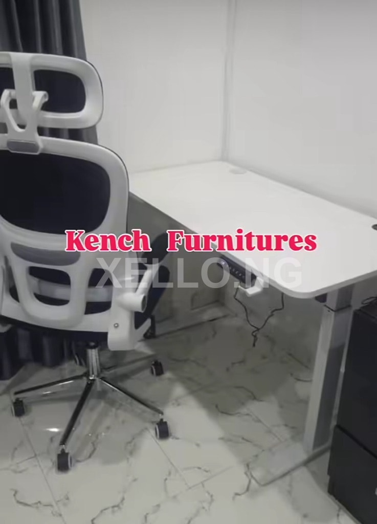 Electric height adjustable sit-stand desk(1.2mtrs*60cm) with ergonomic chair. 2