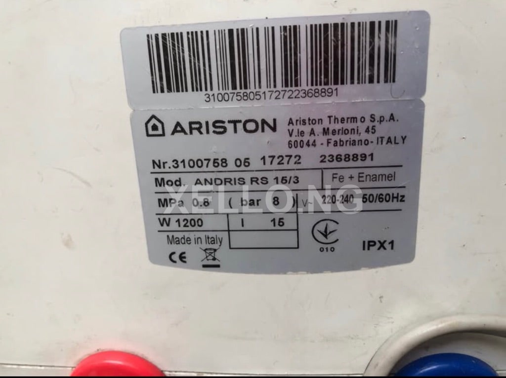 Italian Ariston water heater. 5