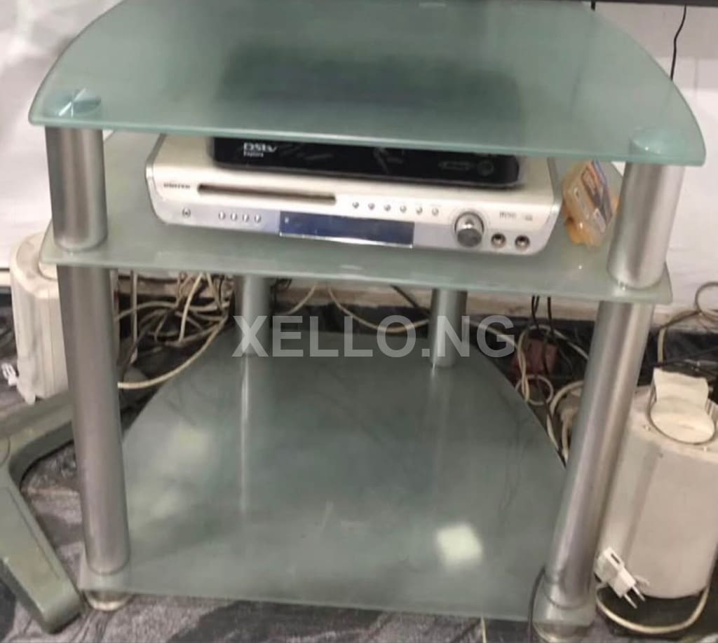 Glass TV Console. 2