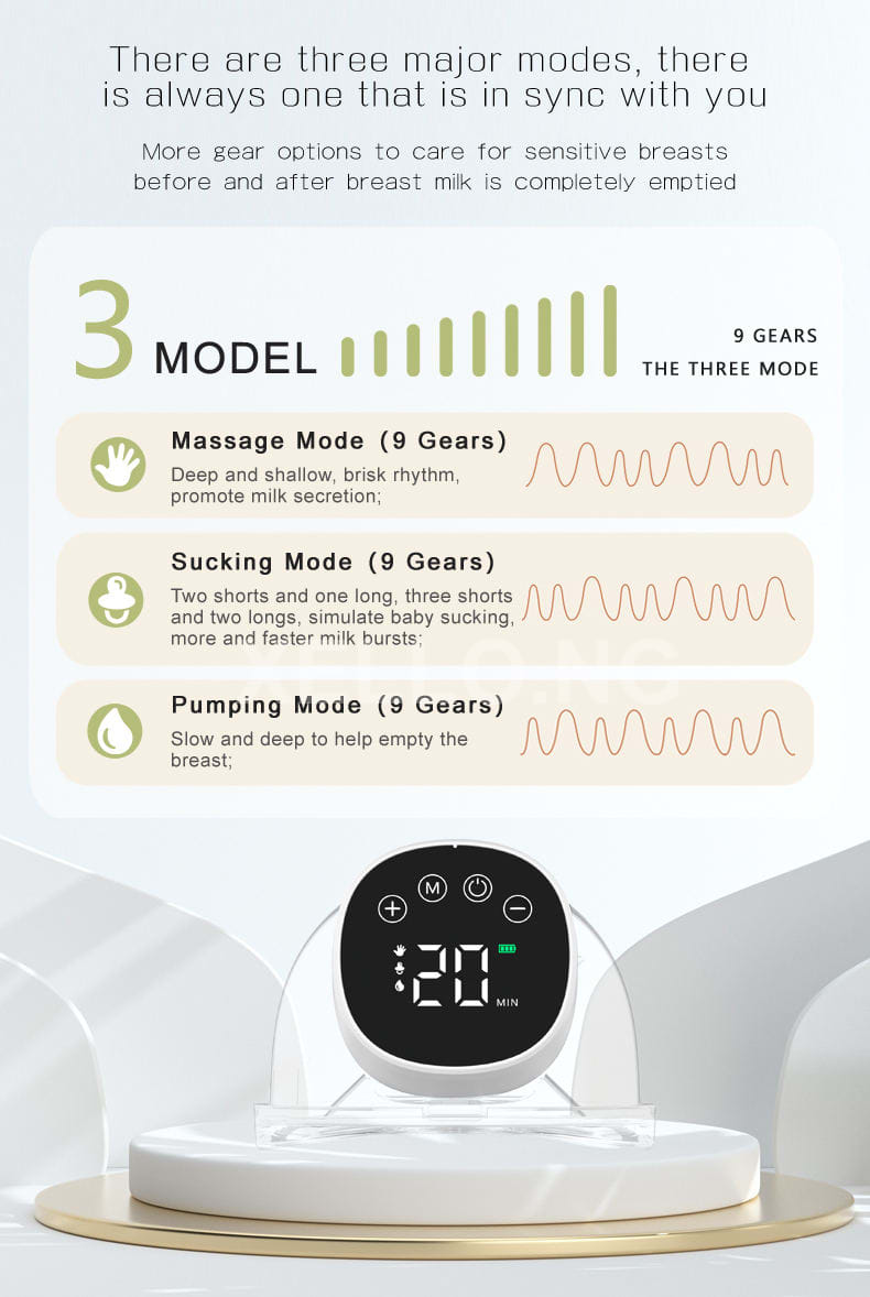 MY-376 Wearable Single Electric Breast Pump Portable 2
