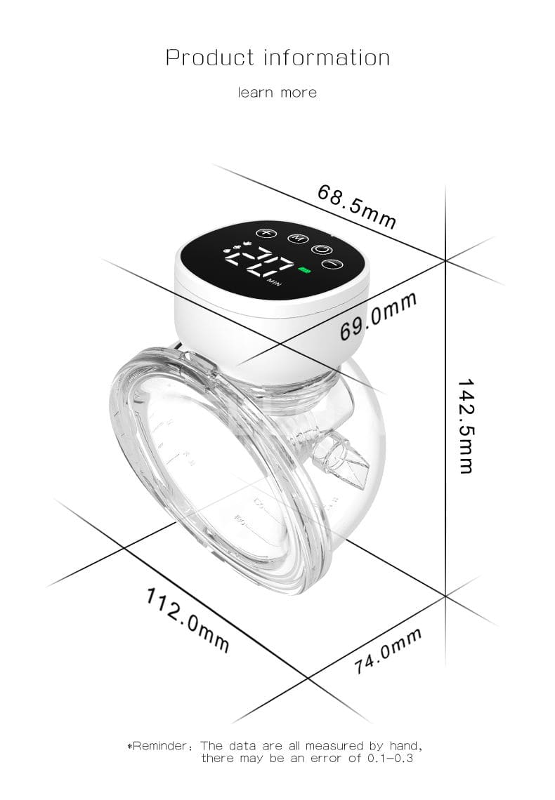 MY-376 Wearable Single Electric Breast Pump Portable 4