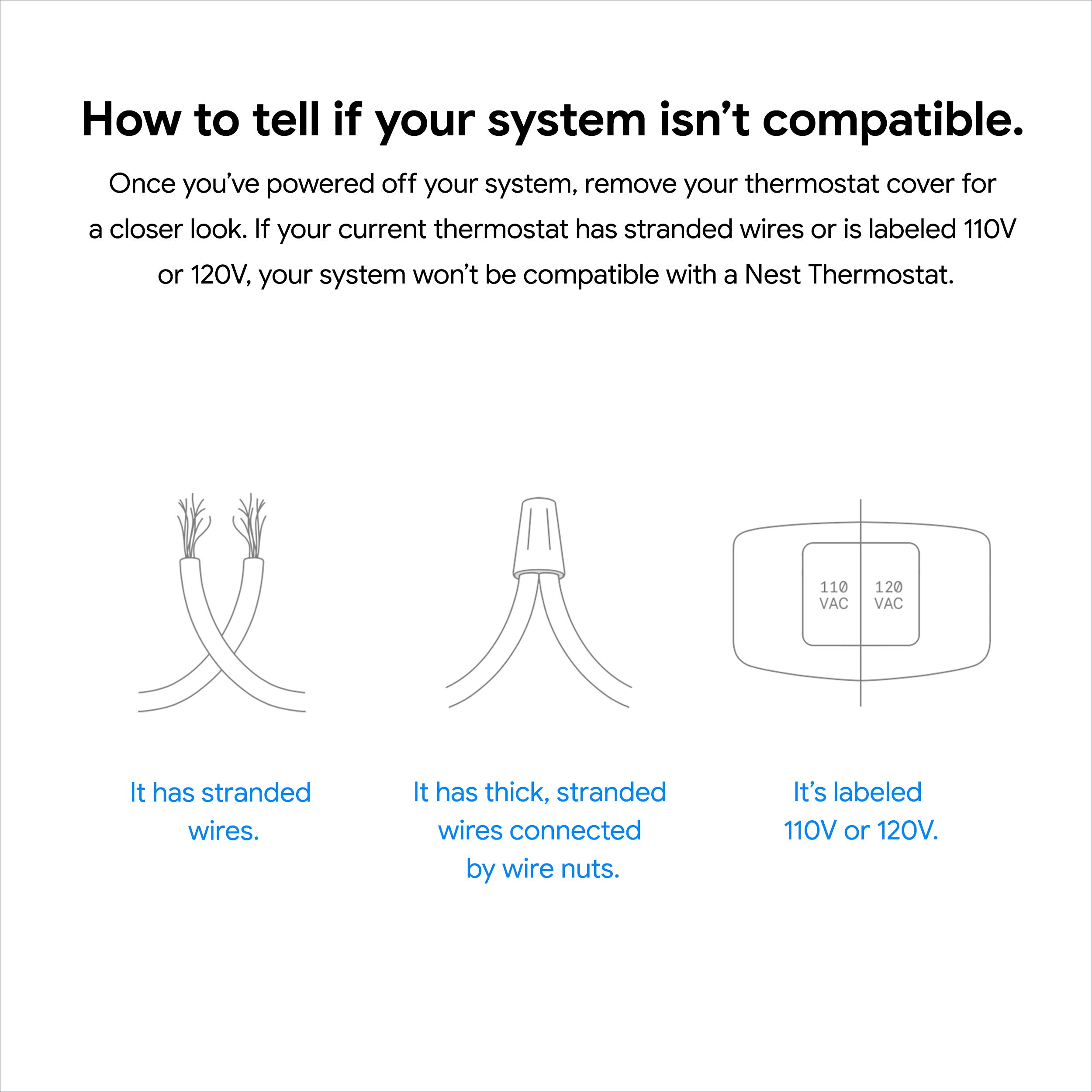 Google Nest Thermostat - Smart Thermostat for Home - Programmable Wifi Thermostat - Snow - 3