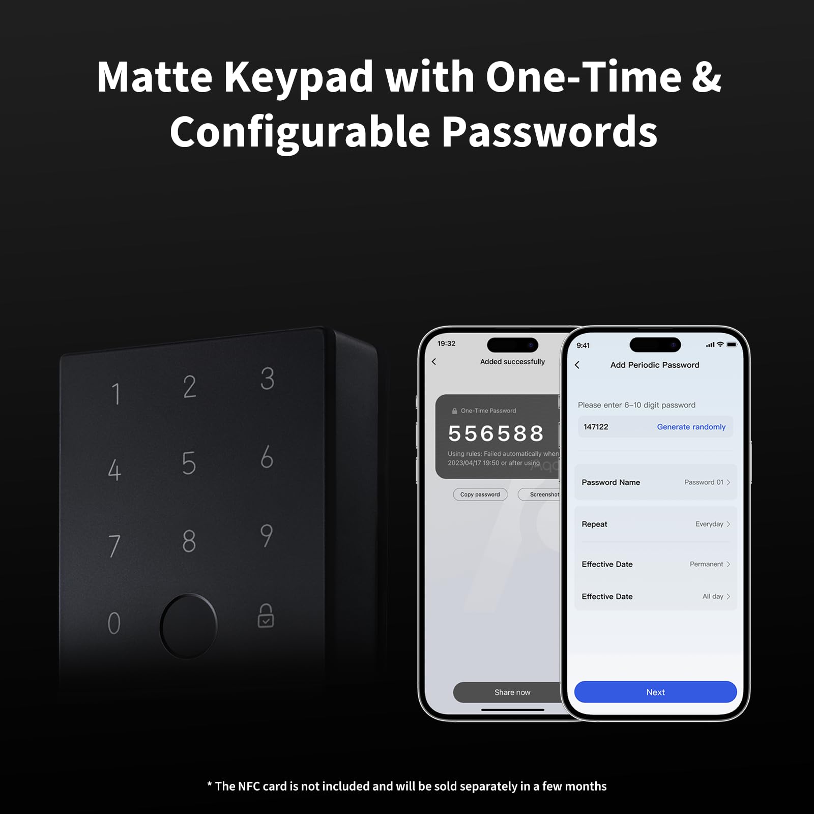 Aqara Smart Lock U100, Fingerprint Keyless Entry Door Lock with Apple Home Key, Touchscreen Keypad, Bluetooth Electronic Deadbolt, IP65 Weatherproof, Supports Apple HomeKit, Alexa, Google, IFTTT, Gray - 3