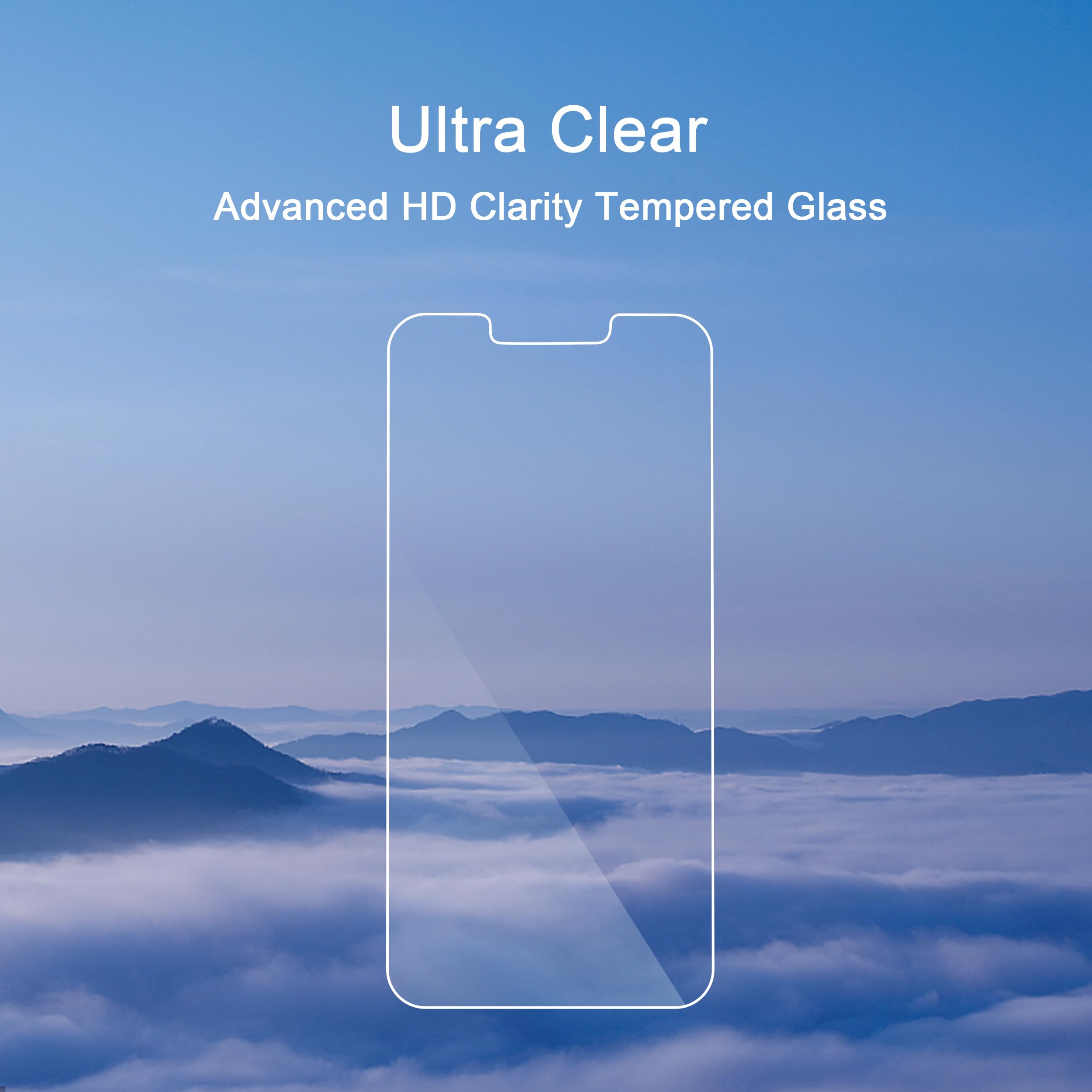 Ailun Screen Protector for iPhone 17e / iPhone 16e / iPhone 14 / iPhone 13 / iPhone 13 Pro [6.1 Inch] Display 3 Pack Tempered Glass, Case Friendly [Not for iPhone 16 6.1 Inch] - 3