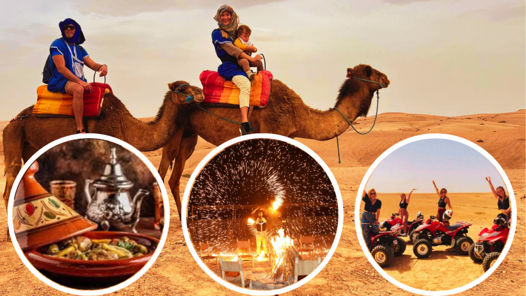 Agafay Camel Ride, Quad Biking, Dinner, Fire Show