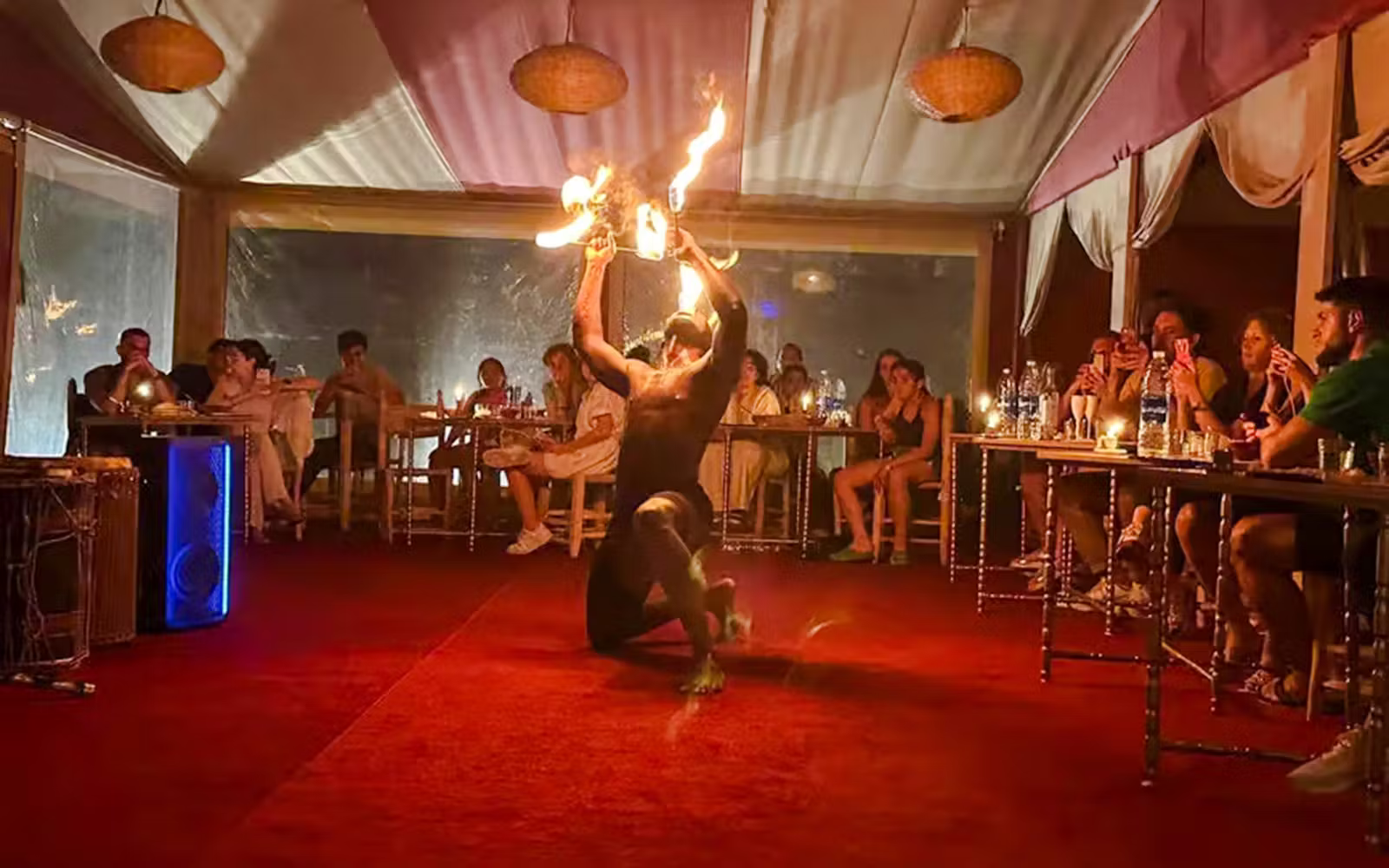 Overnight Agafay Desert Tour with Dinner Show & Pool Access