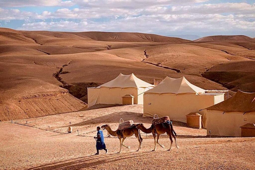 Half-Day Agafay Desert Tour with Camel Ride