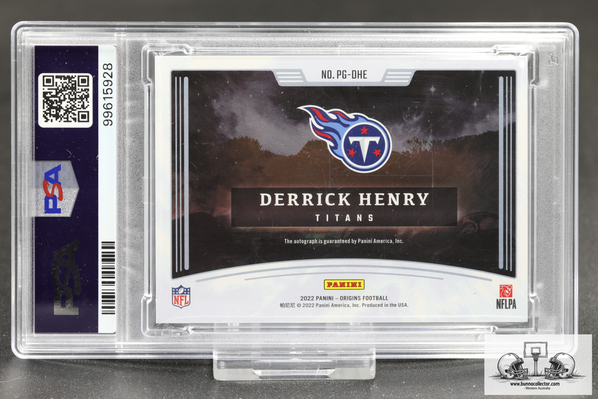 2022 Panini Origins Proving Ground Signatures Derrick Henry PG-6 PSA 6