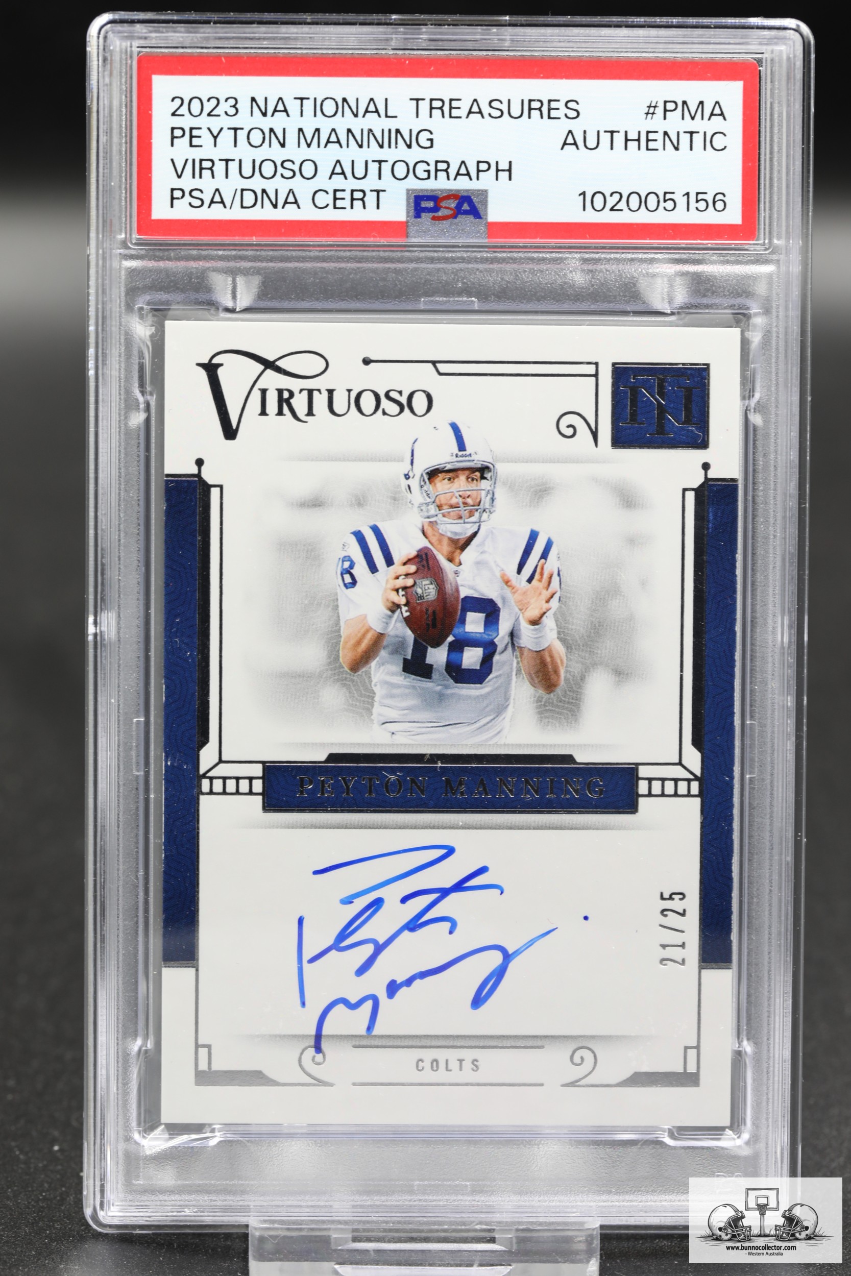 2023 Panini National Treasures Virtuoso Peyton Manning 21/25 (VSO-PMA)