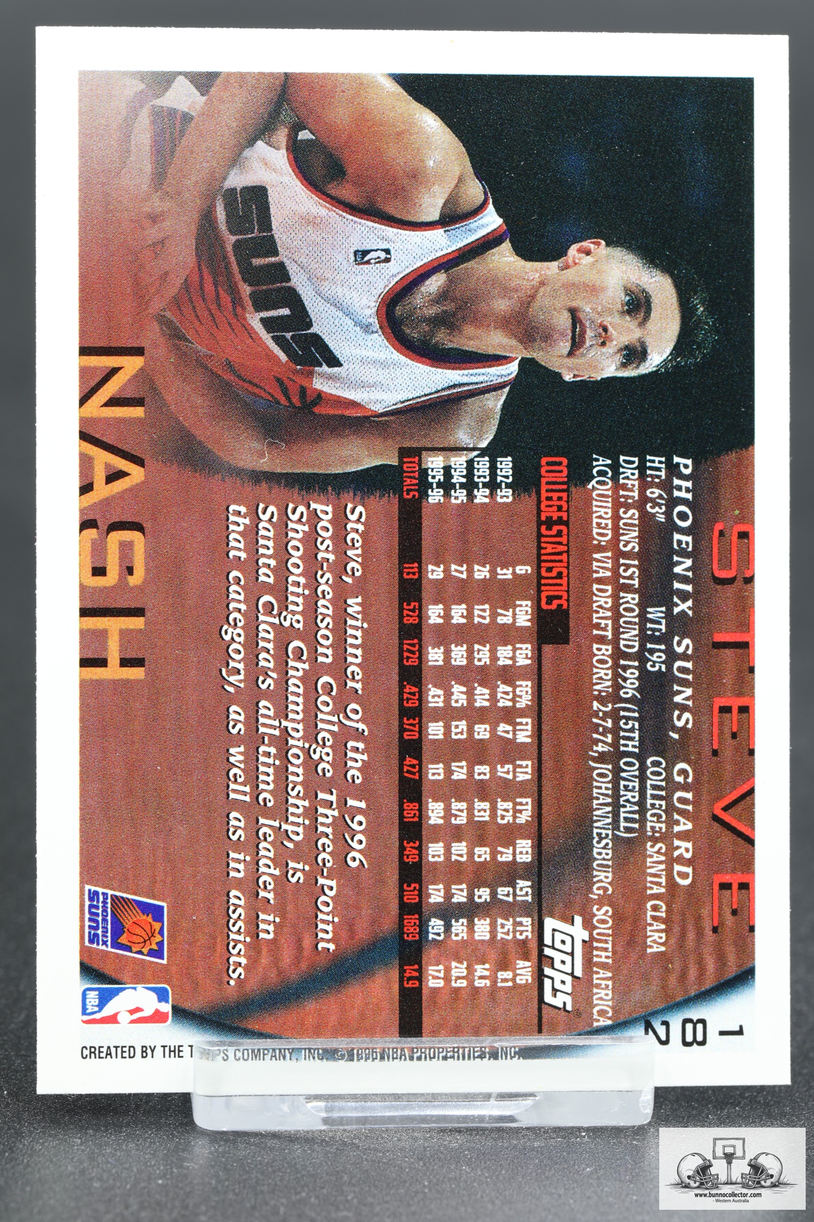 1996 Topps Steve Nash (182) 50th Anniversary