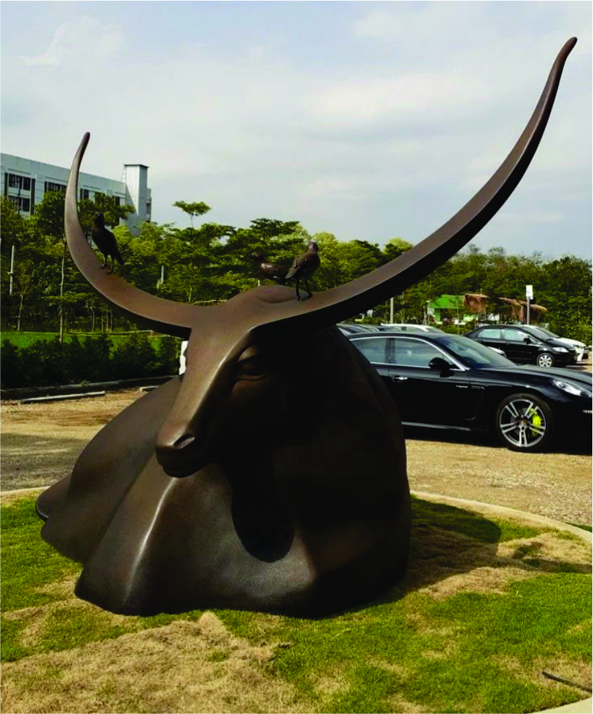 Graceful Bronze Deer - Bronze & Metal Sculpture by Crafts Design