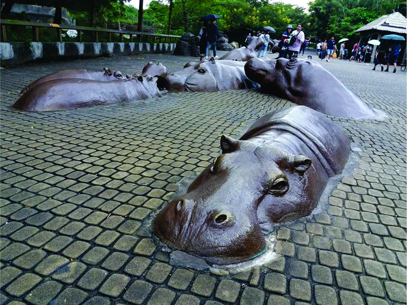 Hippo Pod Installation - Interactive Sculpture by Crafts Design