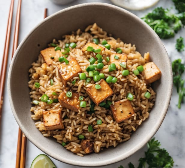 Tofu brown rice recipe
