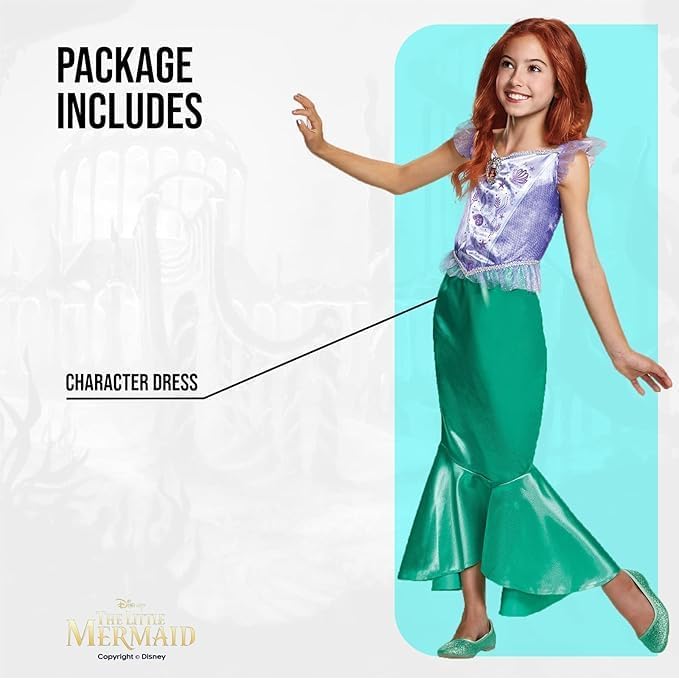 Vue 4 de Disney Costume Ariel Classique