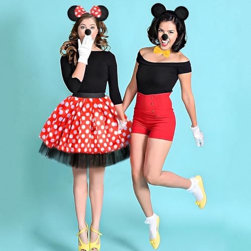 Vue 4 de Deguisement Minnie Mouse Femme