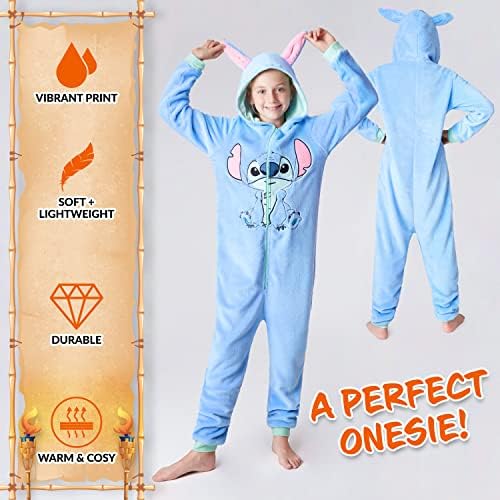 Vue 4 de Stitch Combinaison Pyjama Fille