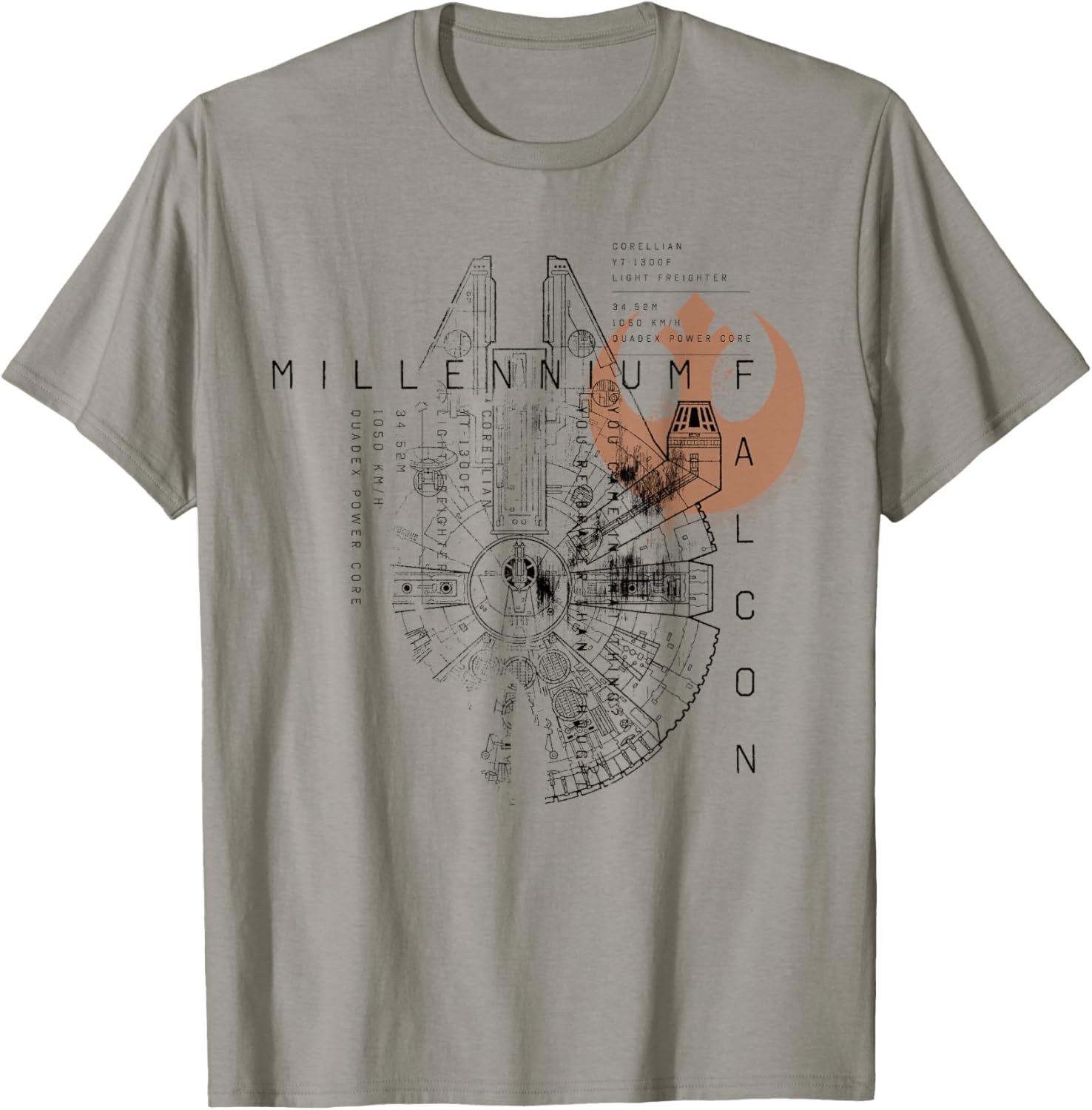 Schema Faucon Millenium Tshirt