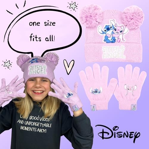Vue 4 de Lilo Stitch Ensemble Bonnet