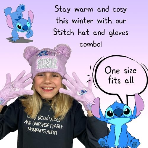 Vue 7 de Lilo Stitch Ensemble Bonnet