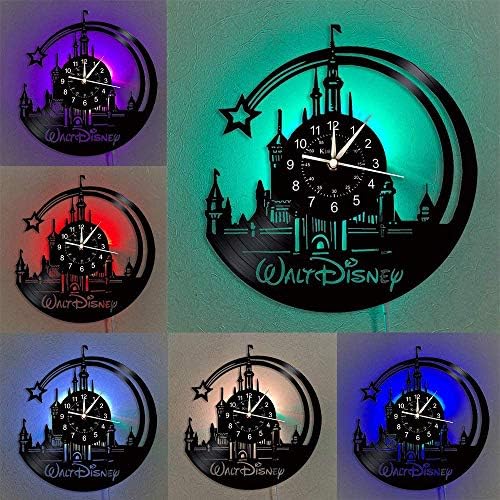 Vue 4 de Horloge Murale En Vinyle