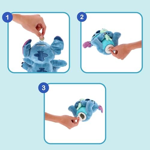 Vue 3 de Tirelire Stitch Avec Scrump