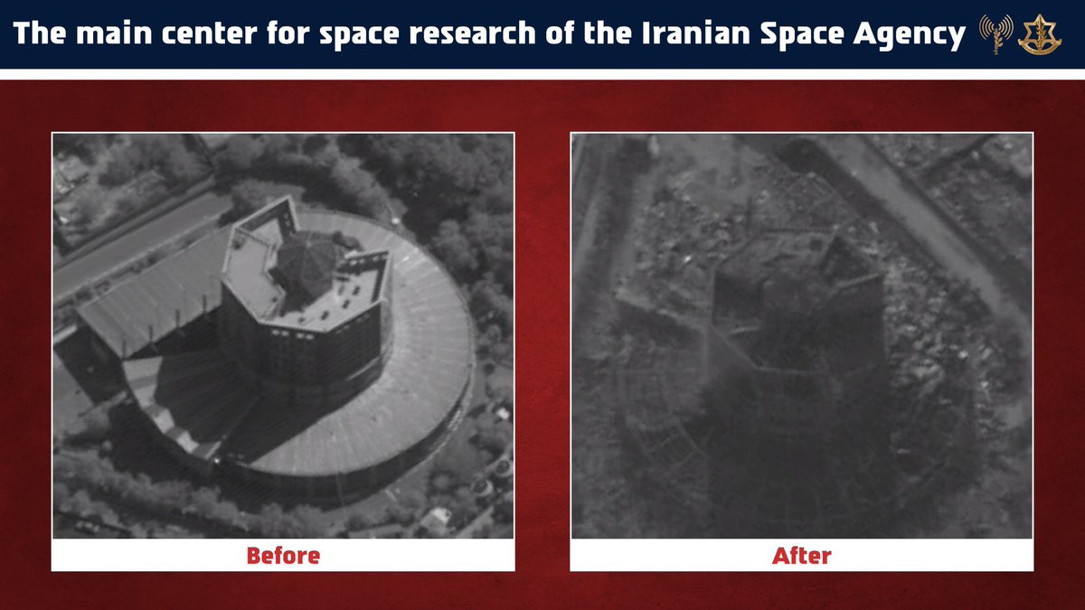 IDF strike on Iranian space compound