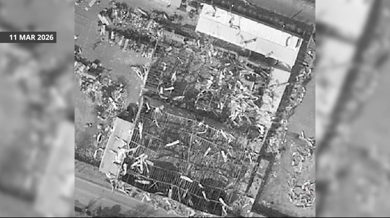 IRGC facility after U.S. strikes — 11 March 2026