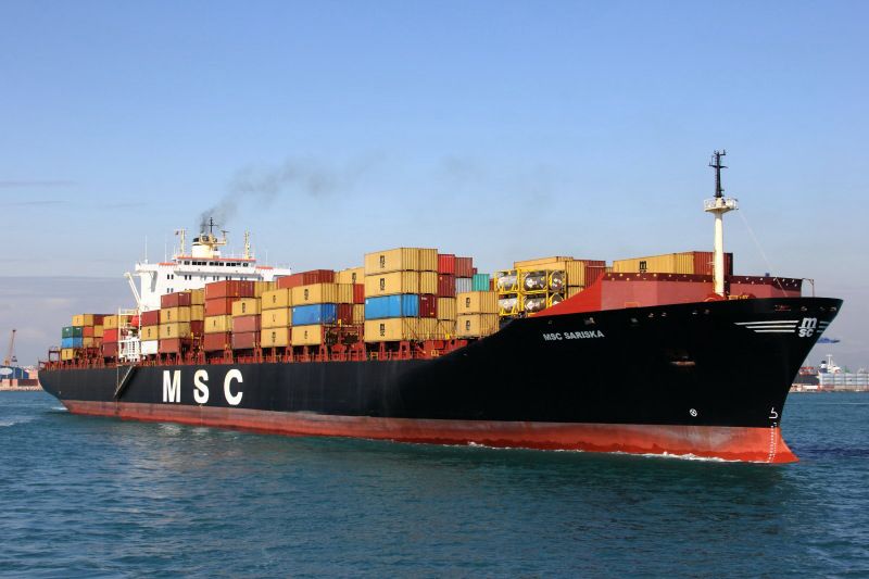 The container ship MSC Sariska