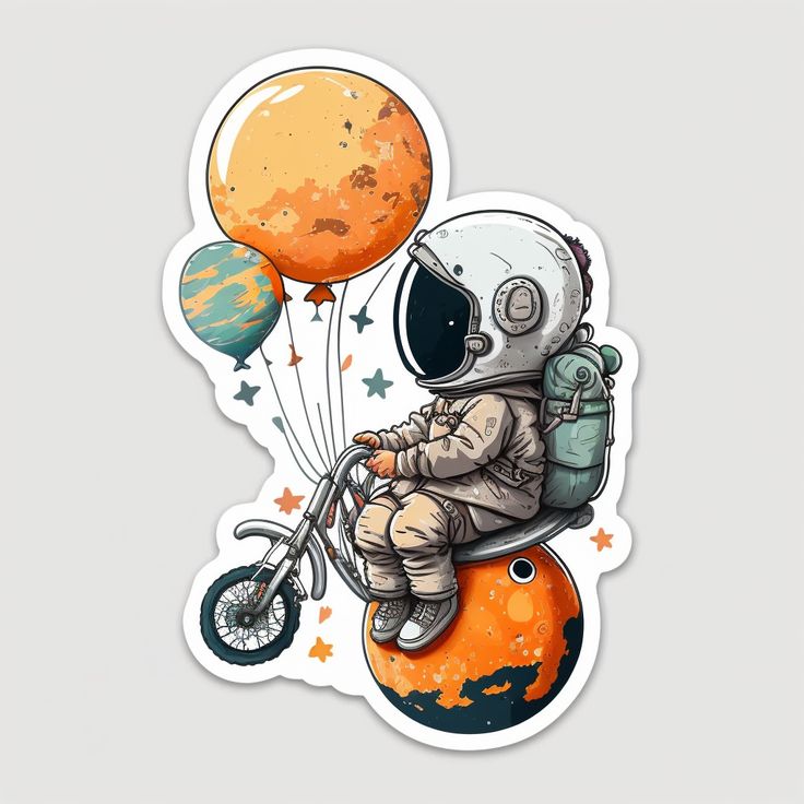 Space lover stickers