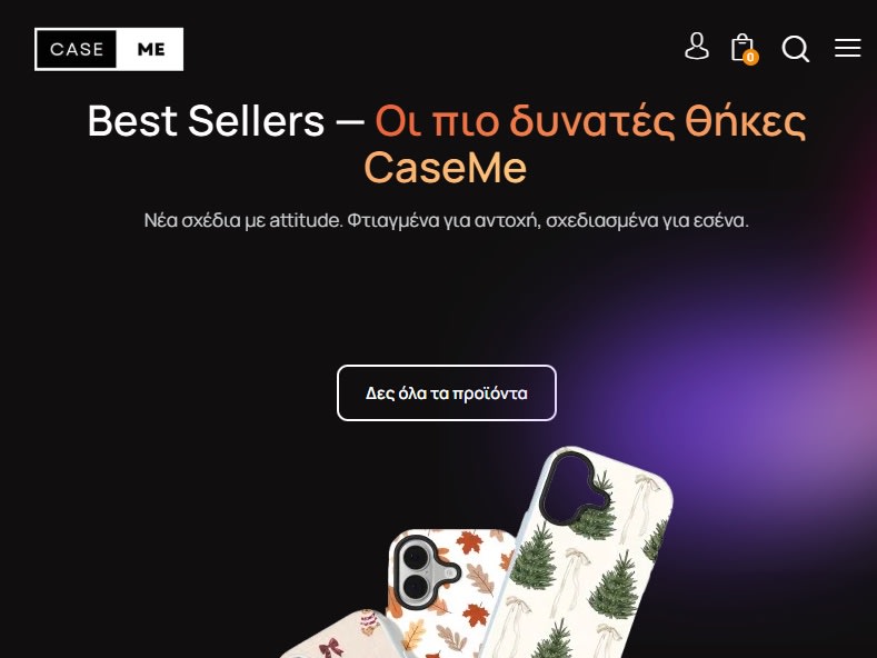 CaseMe – E-commerce Website for phone cases
