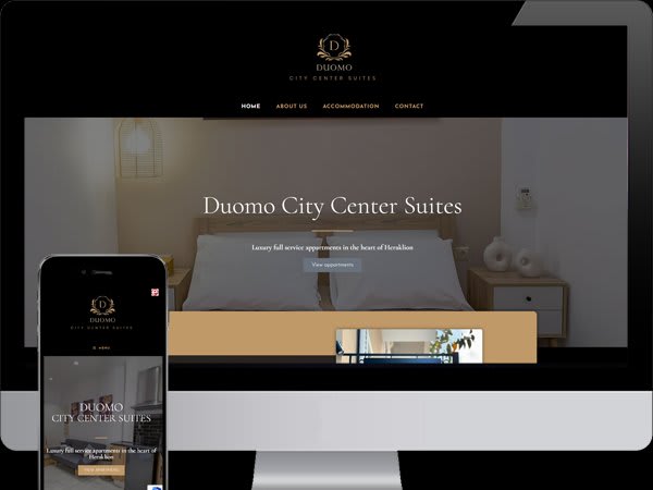 Ιστοσελίδα ONE PAGE για Airbnb