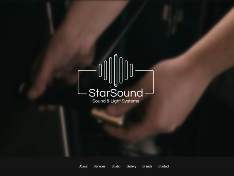 StarSound | Website for Sound & Light equipment